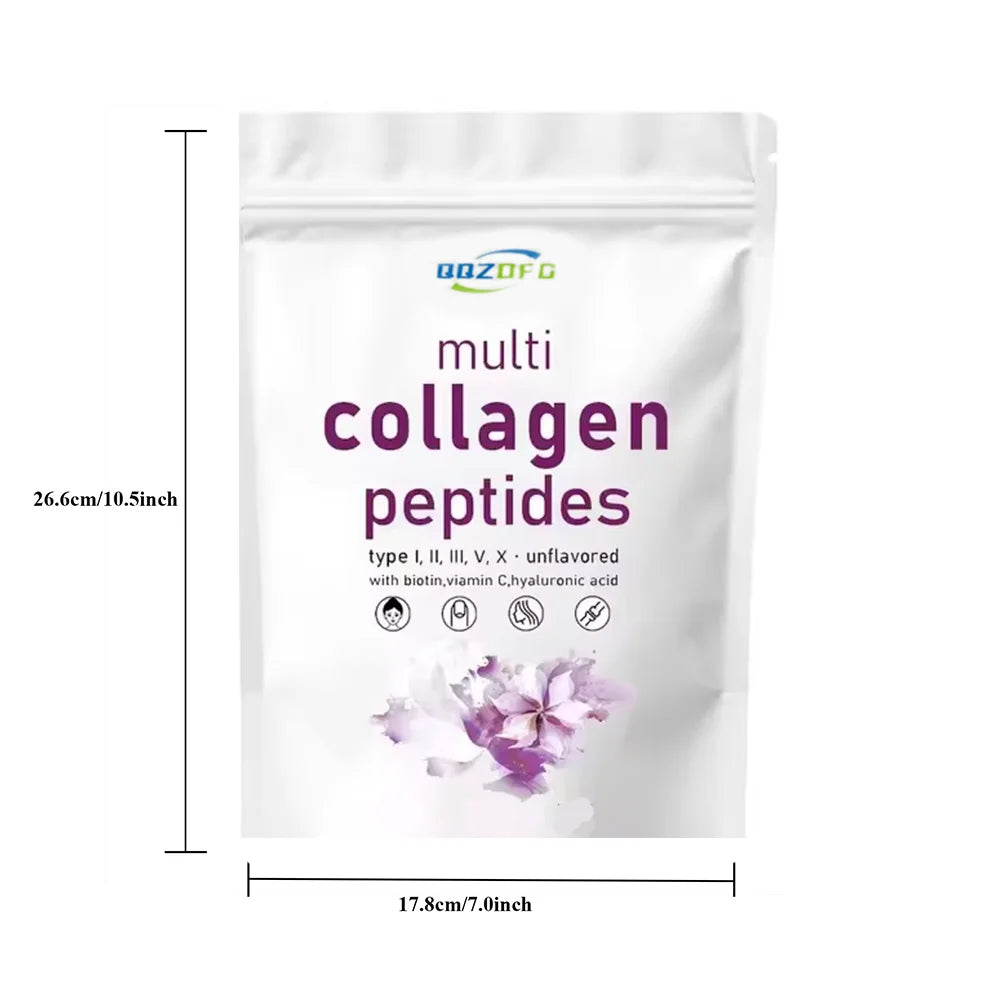 TikTok Hot Sale Collagen Protein Powder with Vitamin C Powder Keto-Vriendelijke, Multi-Collagen Peptide Powder Supplement