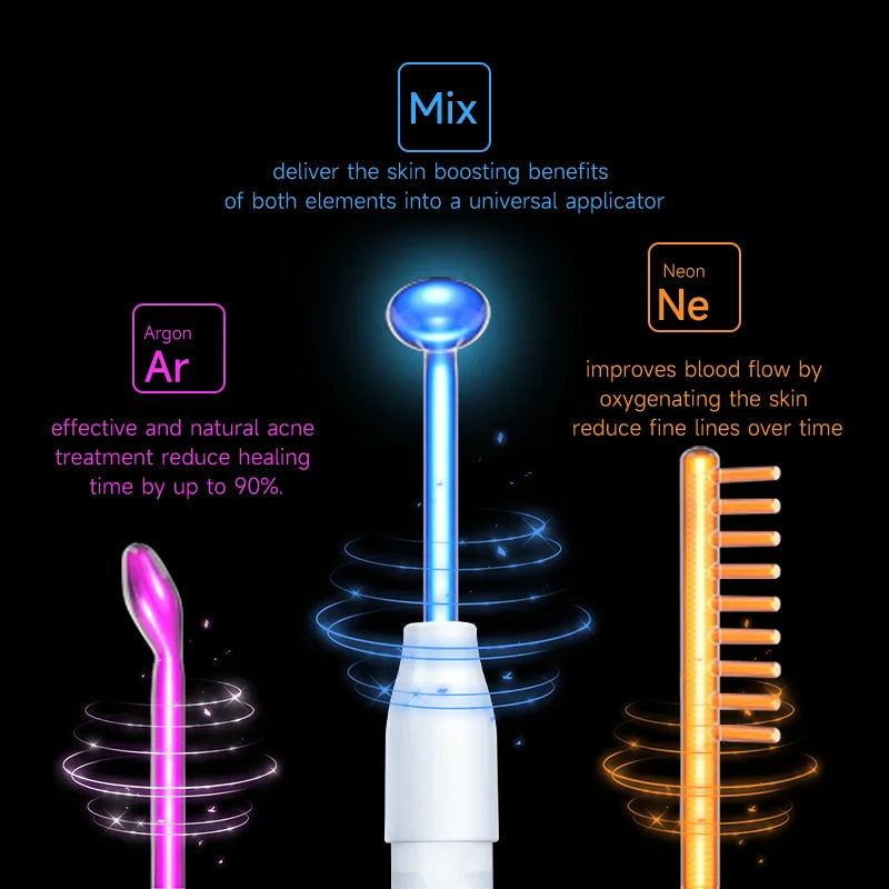Factory Price Custom Advanced Skin Care Wand Led Light Therapy Face Ems Facial Eye Beauty Massager Red Light Skincare Wand