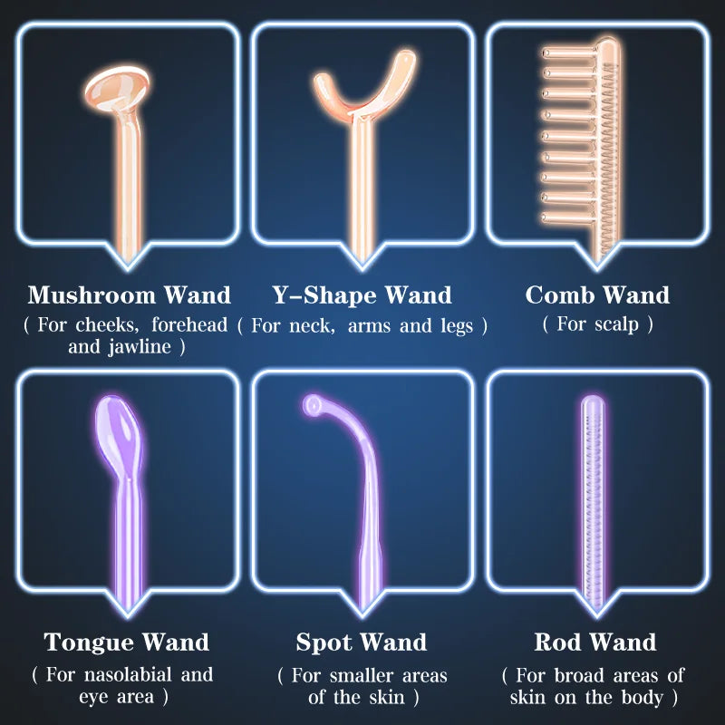 Factory Price Custom Advanced Skin Care Wand Led Light Therapy Face Ems Facial Eye Beauty Massager Red Light Skincare Wand