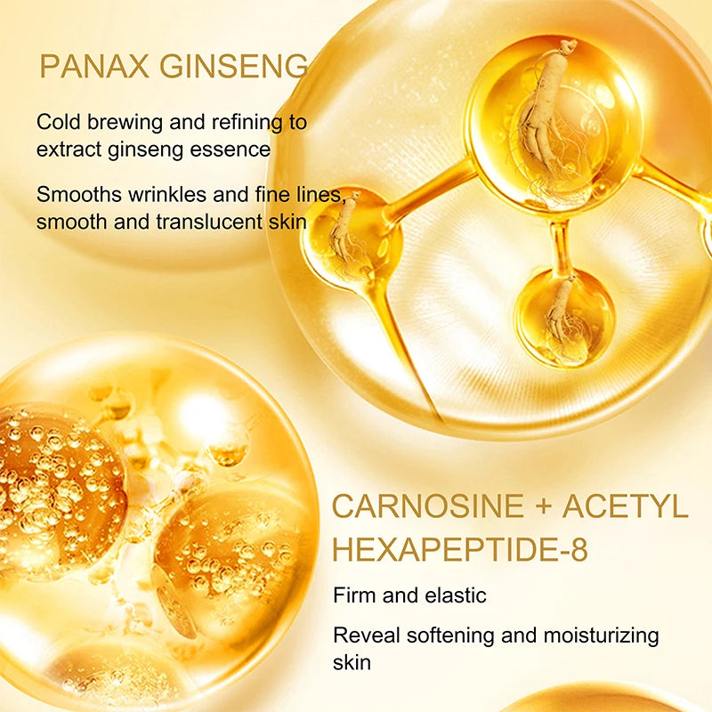 Anti Aging Hydrating Brightening Skincare Ten Piece Set with Ginseng Peptide for Nourished and Radiant Skin Ginseng Peptide Set