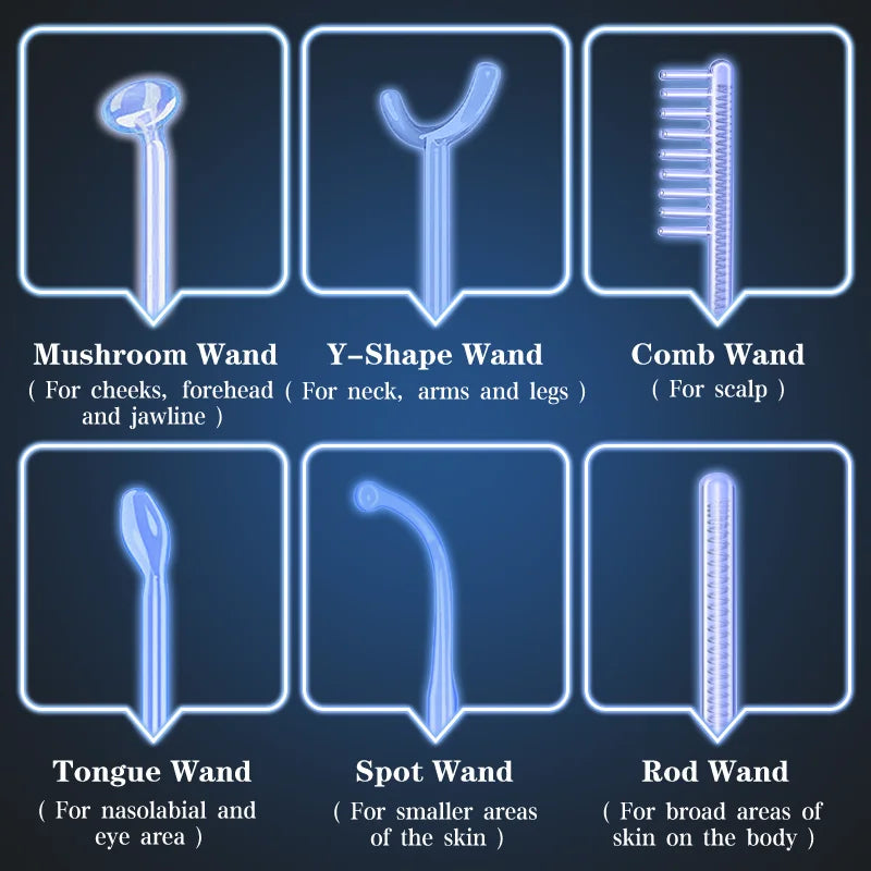 Factory Price Custom Advanced Skin Care Wand Led Light Therapy Face Ems Facial Eye Beauty Massager Red Light Skincare Wand