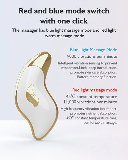 Smart Electric Guasha Skincare Tools Vibrating Face Gua Sha Massager Hot Seller Ems Guasha Tool Electric Facial Beauty Device