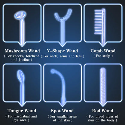 Factory Price Custom Advanced Skin Care Wand Led Light Therapy Face Ems Facial Eye Beauty Massager Red Light Skincare Wand